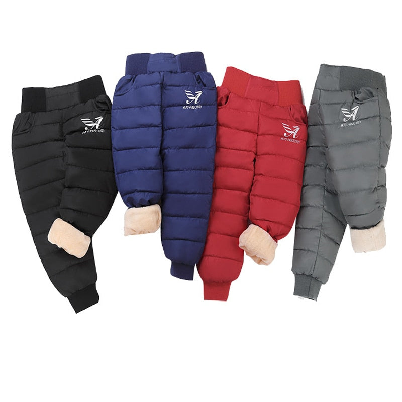 Warm Thicken Boys Girls Down Pants Winter Children High Quality Trousers Teens Boy Girl Down Trousers Kids Ski Down Padded Pants rrkcq5-sy.myshopify.com