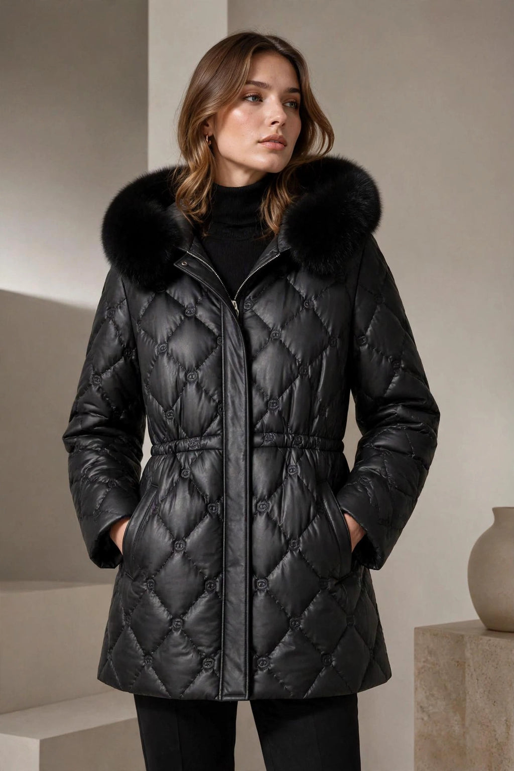 Women's Genuine Sheepskin Leather Jacket