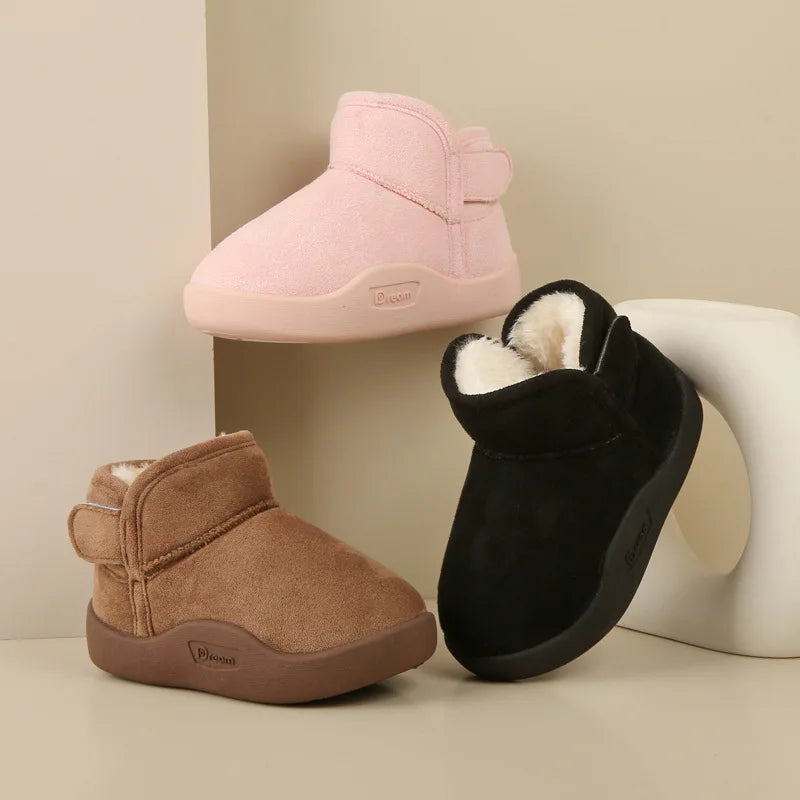 Winter Baby Girl Shoes Toddler Snow Boots Infant Plush Warm Kids Ankle Boots Boys Cotton Shoes rrkcq5-sy.myshopify.com