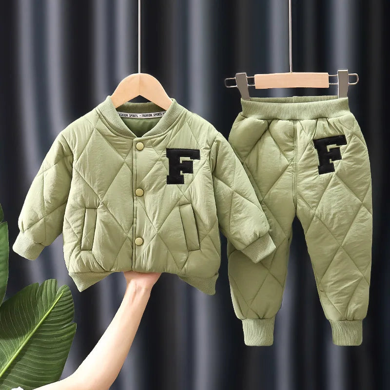 1 2 3 4 5 Years Winter Boys Clothing Sets Alphabet Fashion Warm Coat And Pants 2Pcs Boys Suits Birthday Gifts New Kids Clothes rrkcq5-sy.myshopify.com