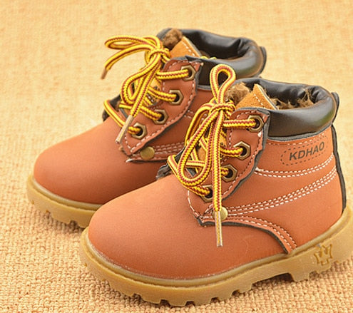 Winter Children's Boots Girls Boys Plush Martin Boots Casual Warm Ankle Shoes Kids Fashion Sneakers Baby Snow Boots rrkcq5-sy.myshopify.com