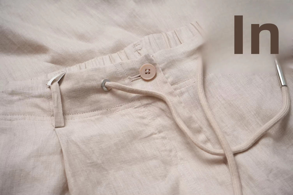 Women’s Linen Co-Ord Set Relaxed Shirt & Wide Leg Trouser – Beige