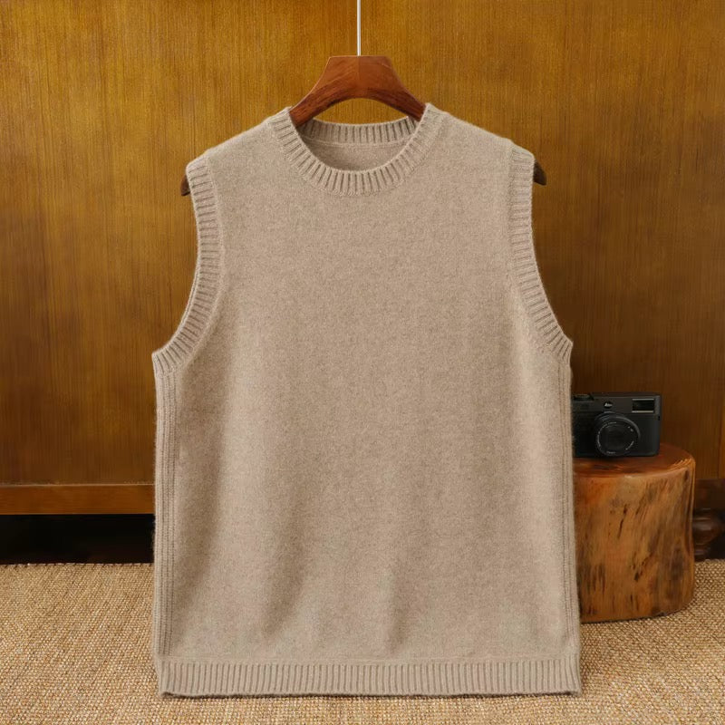 Premium Cashmere Sweater – Black, Skin & Charcoal Grey