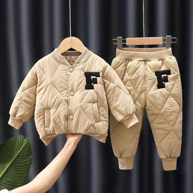 1 2 3 4 5 Years Winter Boys Clothing Sets Alphabet Fashion Warm Coat And Pants 2Pcs Boys Suits Birthday Gifts New Kids Clothes rrkcq5-sy.myshopify.com