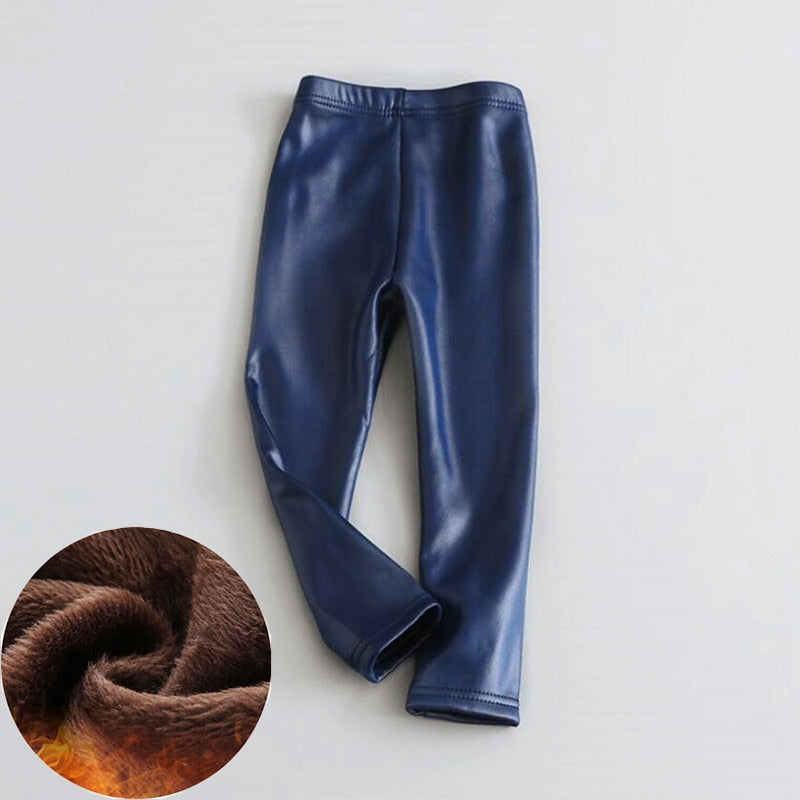 Baby Girls Leggings Winter Kids Thick Velvet Leggings Pencil Pants Children Warm Trousers Faux PU Leather Legging Slim Pant rrkcq5-sy.myshopify.com