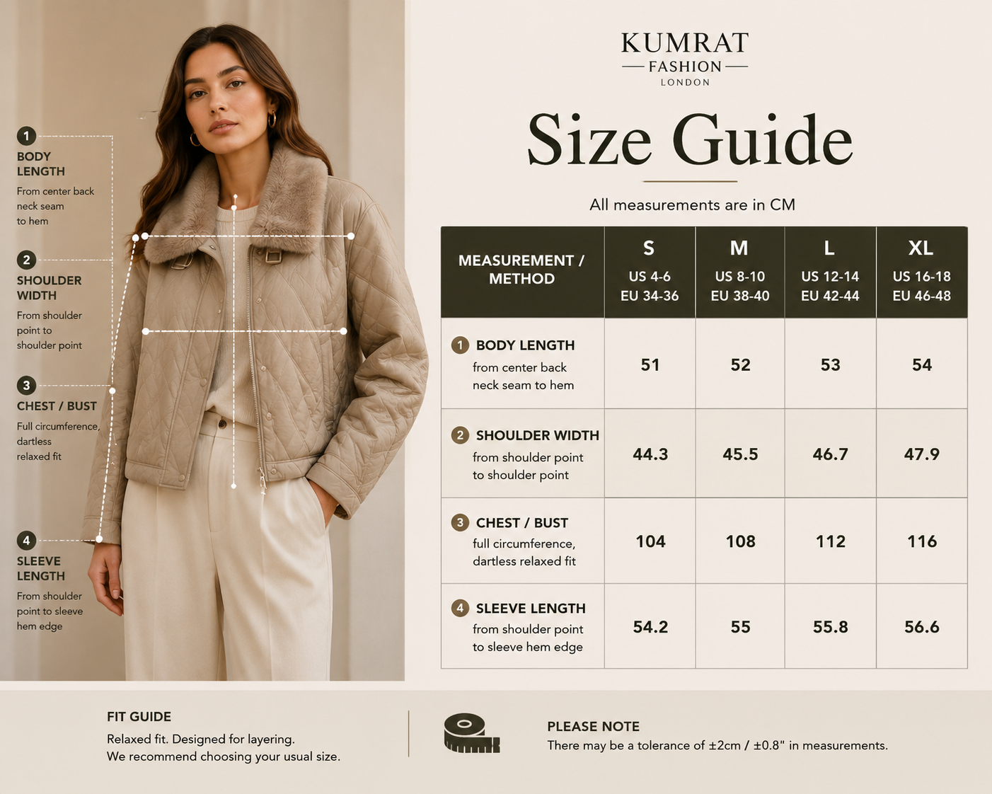 Women's Premium Leather Jacket with Fur Collar - Sheepskin Quilted