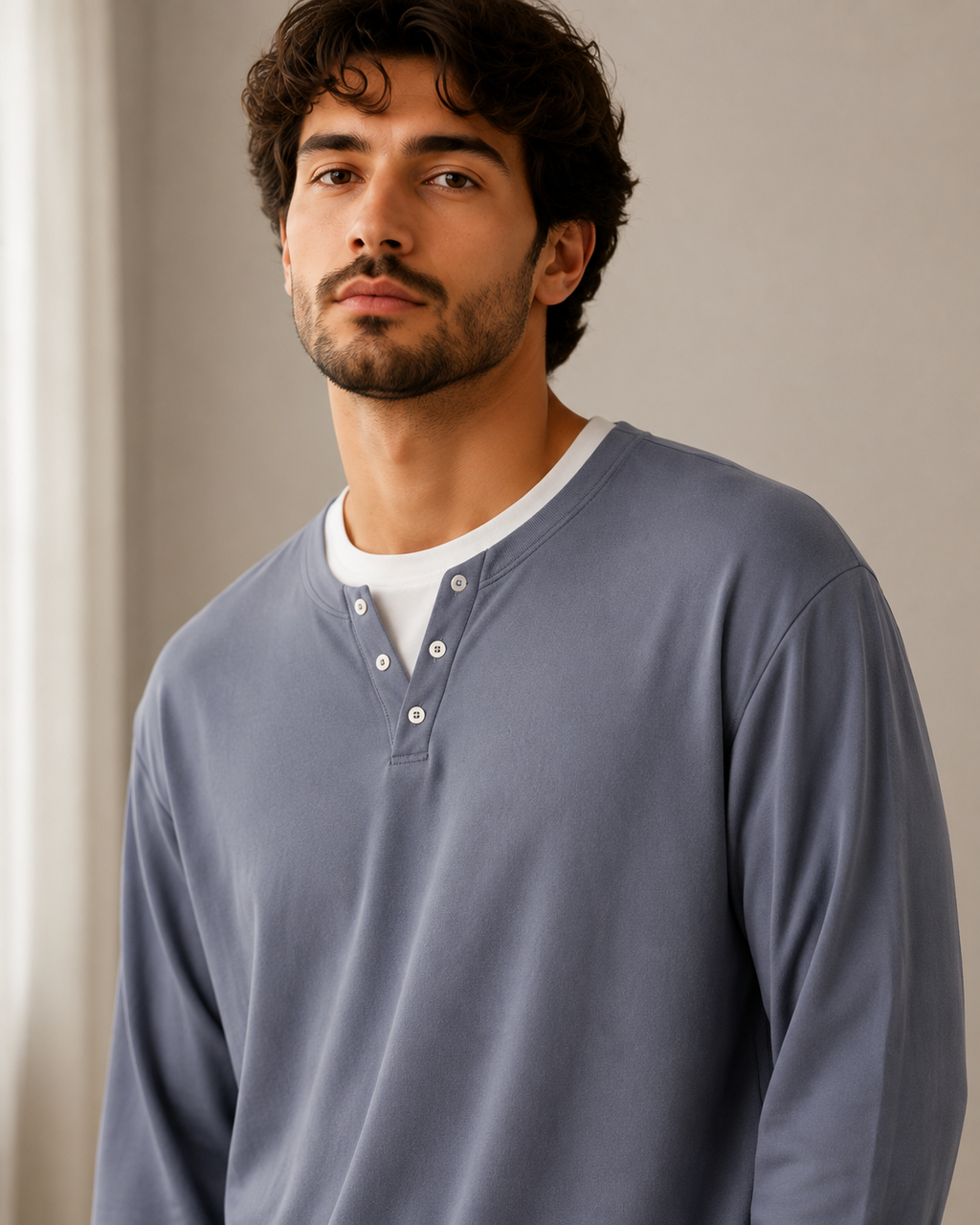 Men’s Premium Lounge Set – Soft & Comfortable 2-Piece Sleepwear