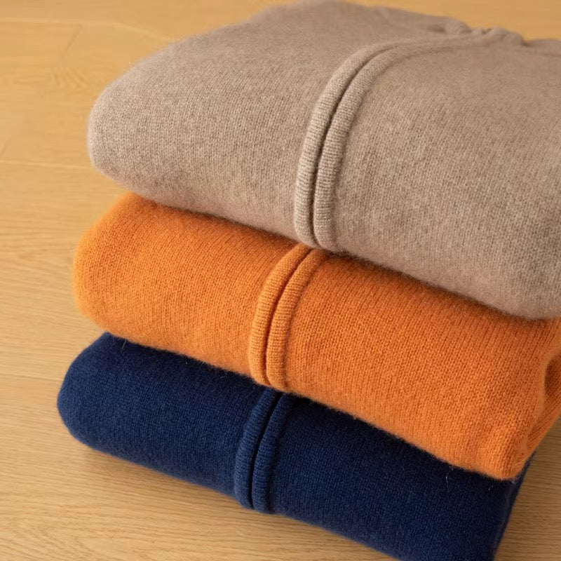 Men's 100% Cashmere Zip-Up Cardigan – 7GG