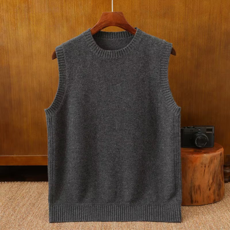 Premium Cashmere Sweater – Black, Skin & Charcoal Grey