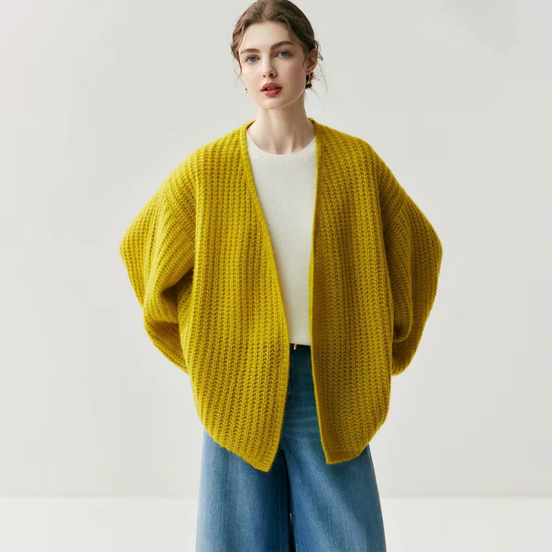 Women’s Chunky Knit Open Front Cardigan