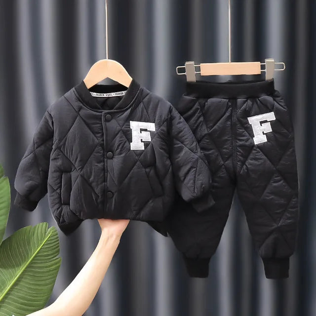 1 2 3 4 5 Years Winter Boys Clothing Sets Alphabet Fashion Warm Coat And Pants 2Pcs Boys Suits Birthday Gifts New Kids Clothes rrkcq5-sy.myshopify.com