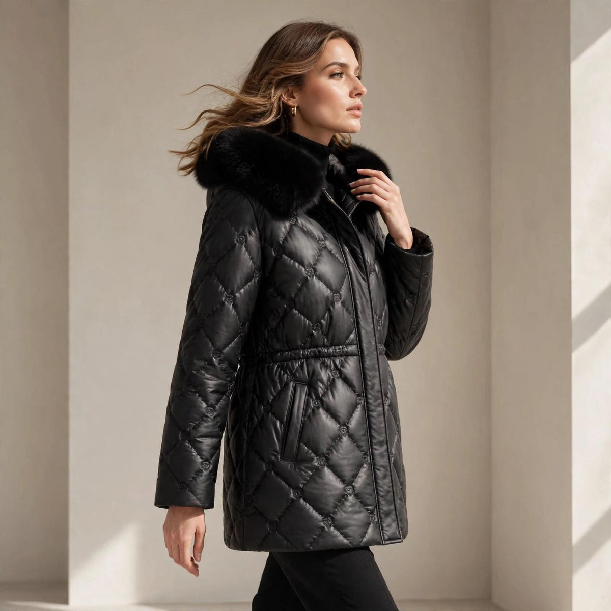 Women's Genuine Sheepskin Leather Jacket