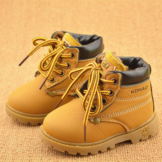 Winter Children's Boots Girls Boys Plush Martin Boots Casual Warm Ankle Shoes Kids Fashion Sneakers Baby Snow Boots rrkcq5-sy.myshopify.com