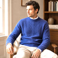 Men’s Premium Cable Knit Sweater-Cashmere Wool