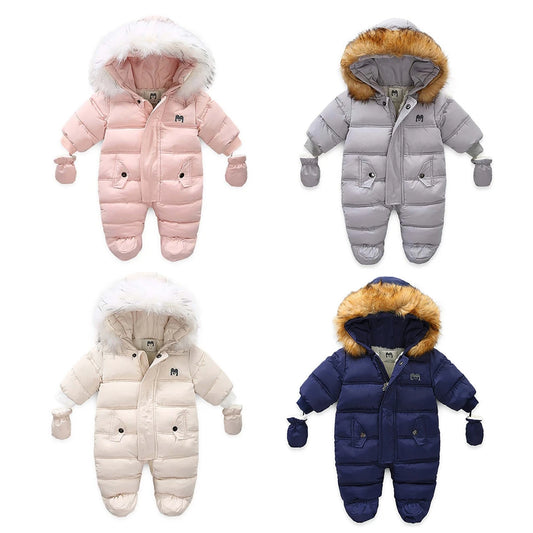 Winter Children Clothing Set Baby Boy Girl Clothes Warm Down Jacket Coat Jumpsuit Snowsuit Kids Parka Real Fur Overalls Overcoat rrkcq5-sy.myshopify.com