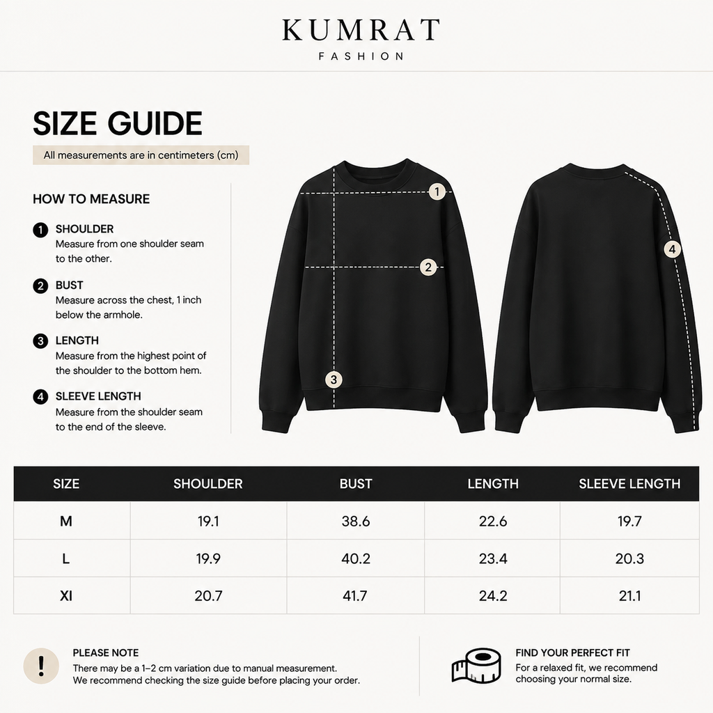 Premium Crew Neck Sweatshirt – Heavyweight Women’s Pullover