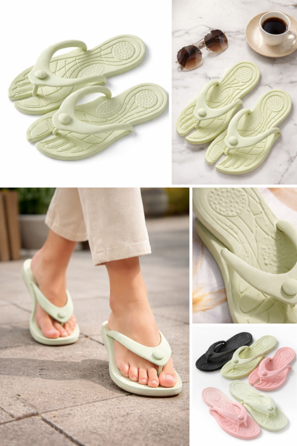 Butterfly Comfort Flip Flops – Soft Lightweight Anti-Slip Slippers for Women