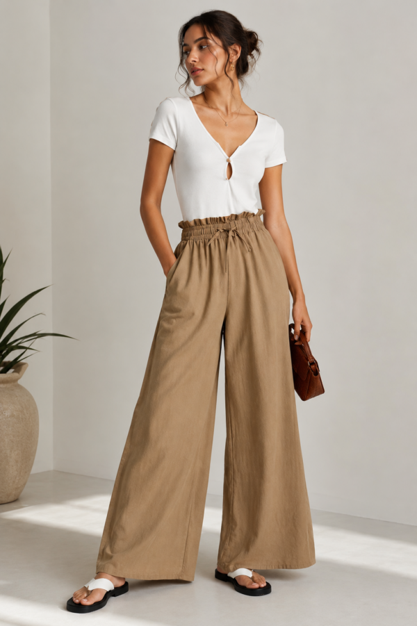 Premium Cotton Wide Leg Palazzo Pants for Women